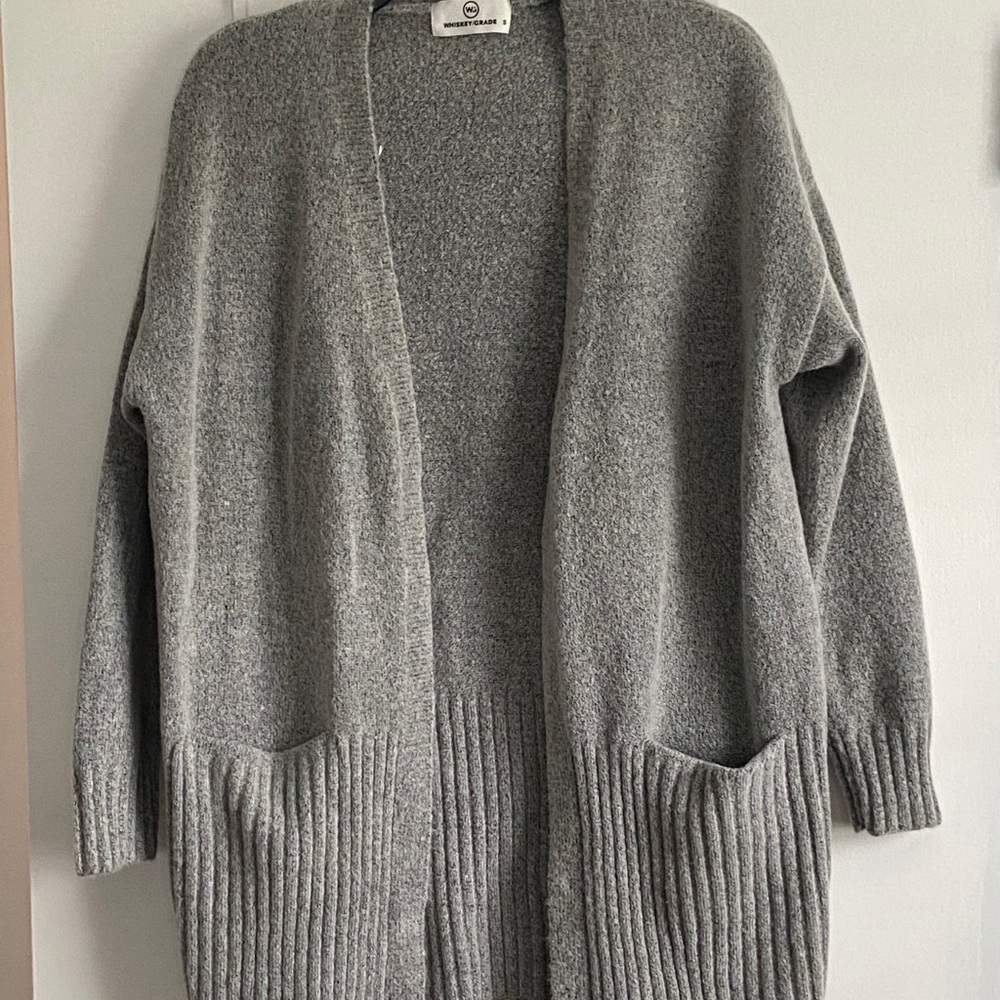 Whiskey/Grade Grey cardigan